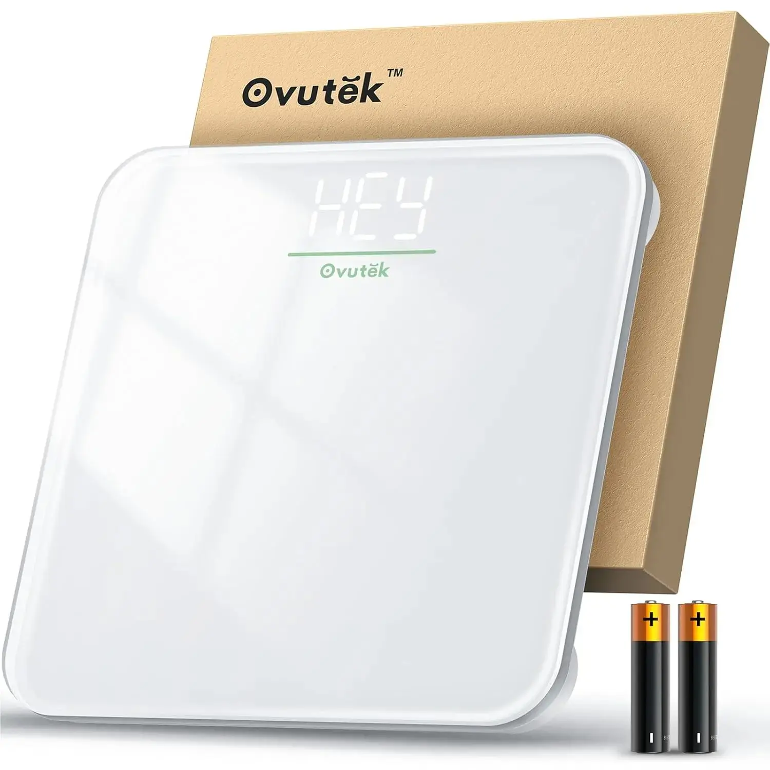 Deal - Bathroom Scale for Body Weight 400lb with Upgraded Batteries, LED Display, Compact Size & Physician Scale with Sturdy Tempered Glass - Healthcare.