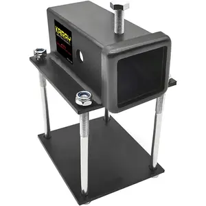 RV Bumper Hitch Receiver Adapter-Fits 4 - 4.5'' Beams, 2'' Receiver Opening, for Camper Bike Racks & Cargo Carriers