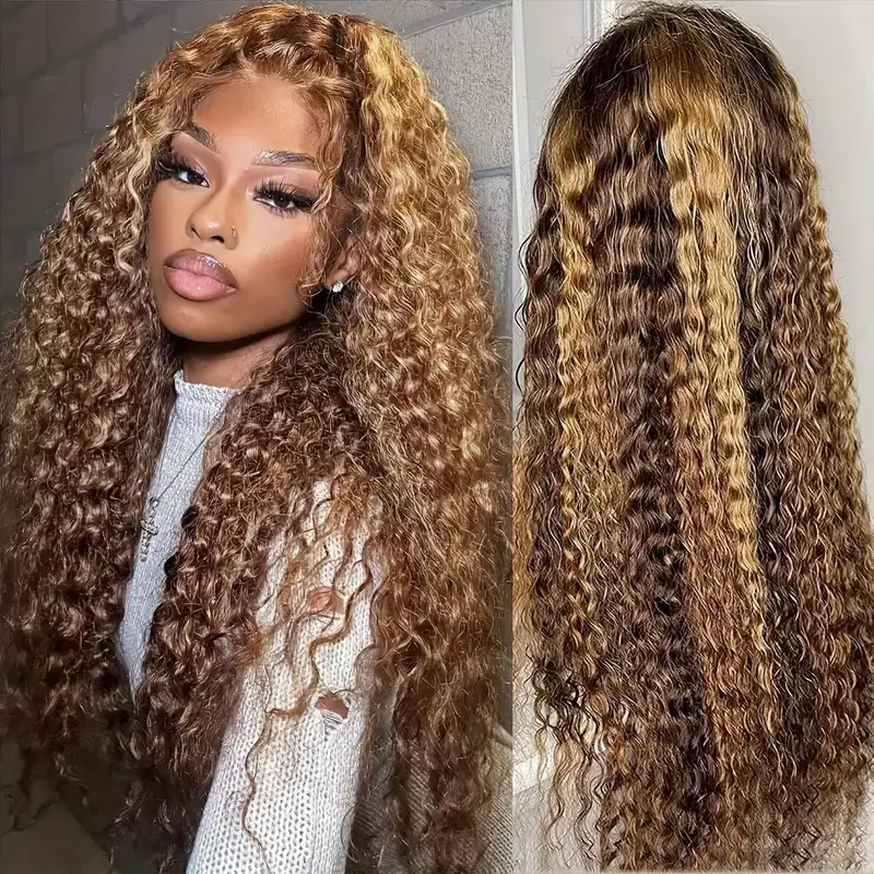 ISEE Wear Go Human Hair Lace Closure Wig, Pre Cut 4*6 Lace Closure, 180% Density Middle-Long Deep Wave, Glueless, Adjustable, Natural Looking, Beginner-Friendly Gift for Girlfriends, Natural Looking Wigs, Pre Cut Wigs