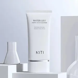 NITI Water Lily Amino Acid Cleanser | Deeply Clean, Moisturize & Brighten Skin, Rich Foam, No Foam Net Needed