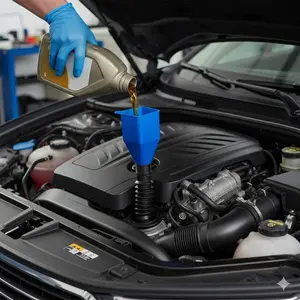 Multi-Purpose Gasoline Oil Funnel Kit with Filter Transfer Tool for Car Motorcycle Oil Change and Refilling Automotive Maintenance Tools