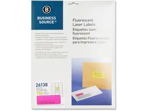 Bus. Source 1" Fluorescent Laser Labels