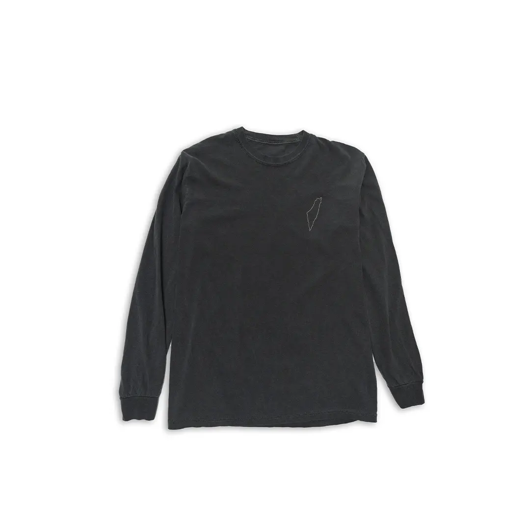 United By Threadz Palestine Collection Long Sleeve T-Shirt in Vintage Grey
