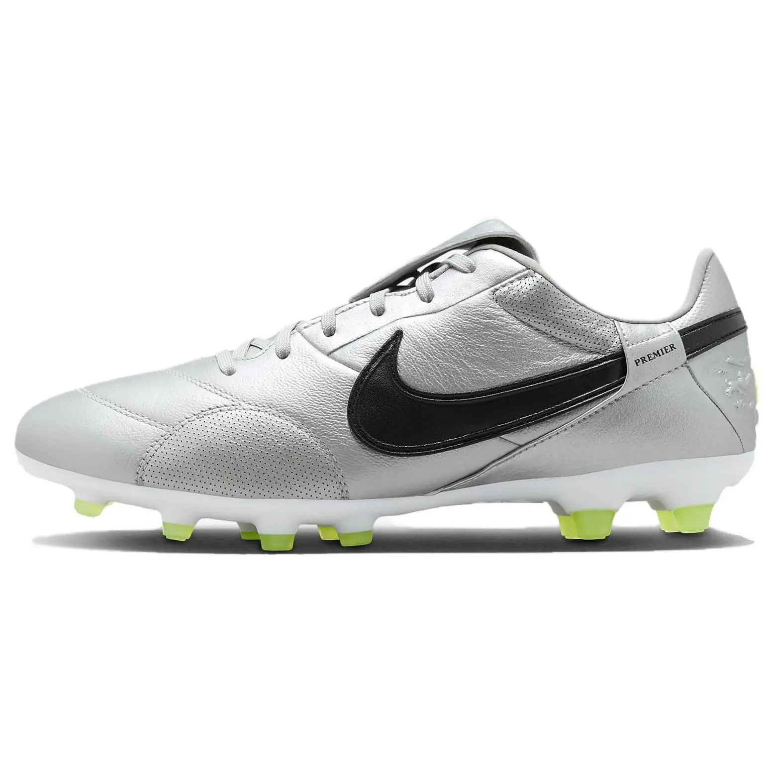 Nike Premier 3 Metallic Silver Low Top Soccer Cleats Men's AT5889-004