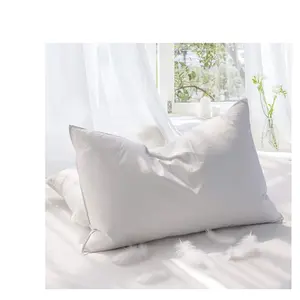 Teler Goose Feather Down Pillows for Sleeping,Hotel Collection King Size Soft Bed Pillow,1 Pack,King(20.2" x 36.2")