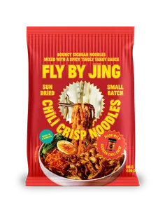 Fly By Jing Chili Crisp Instant Noodles 6 Pack – Spicy & Savory, High Protein, Vegan & Non-GMO