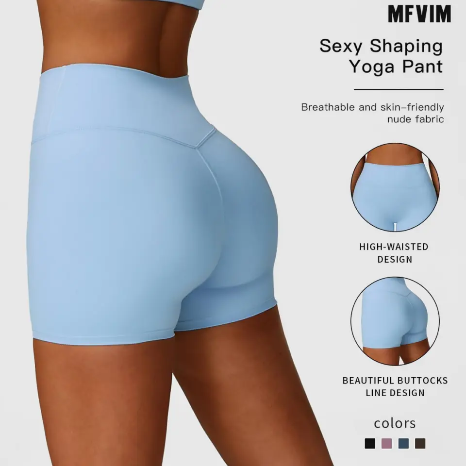 MFVIM Women's Solid High-Waisted Sports Shorts Gym Shorts High-Stretch Breathable Comfortable Quick-Dry Skinny Shorts Ladies' Activewear for Yoga Gym Workouts Running,summerwins,travel essentials,camping essentials