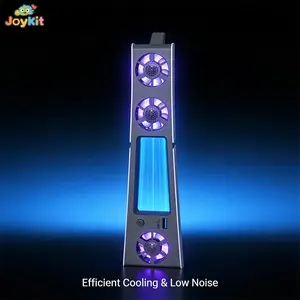 Ps5slim Host Cooling Fan with LED Light, Low Noise Cooling, Quiet Noise Reduction, Universal Fit, Perfect Gift for Boyfriend, Girlfriend, Valentine's Day