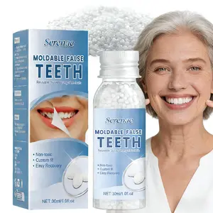 Moldable Temporary Tooth Repair Kit – DIY Tooth Filling & Broken Tooth Fix, Cavities & Denture Repair, Fake Teeth Replacement Beads, Easy Heat-Mold Resin Dental Emergency Kit