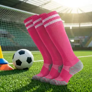 Kids Youth Adult Soccer Football Softball Baseball Socks - Cotton Comfortable Breathable Athletic Sports Socks for Training Match Casual Wear Durable Soft Fabric Perfect for Men Women Boys Girls Team Sports Activities