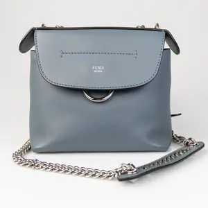 Pre-owned FENDI Leather Backpacks Light Blue Backpack F26031974