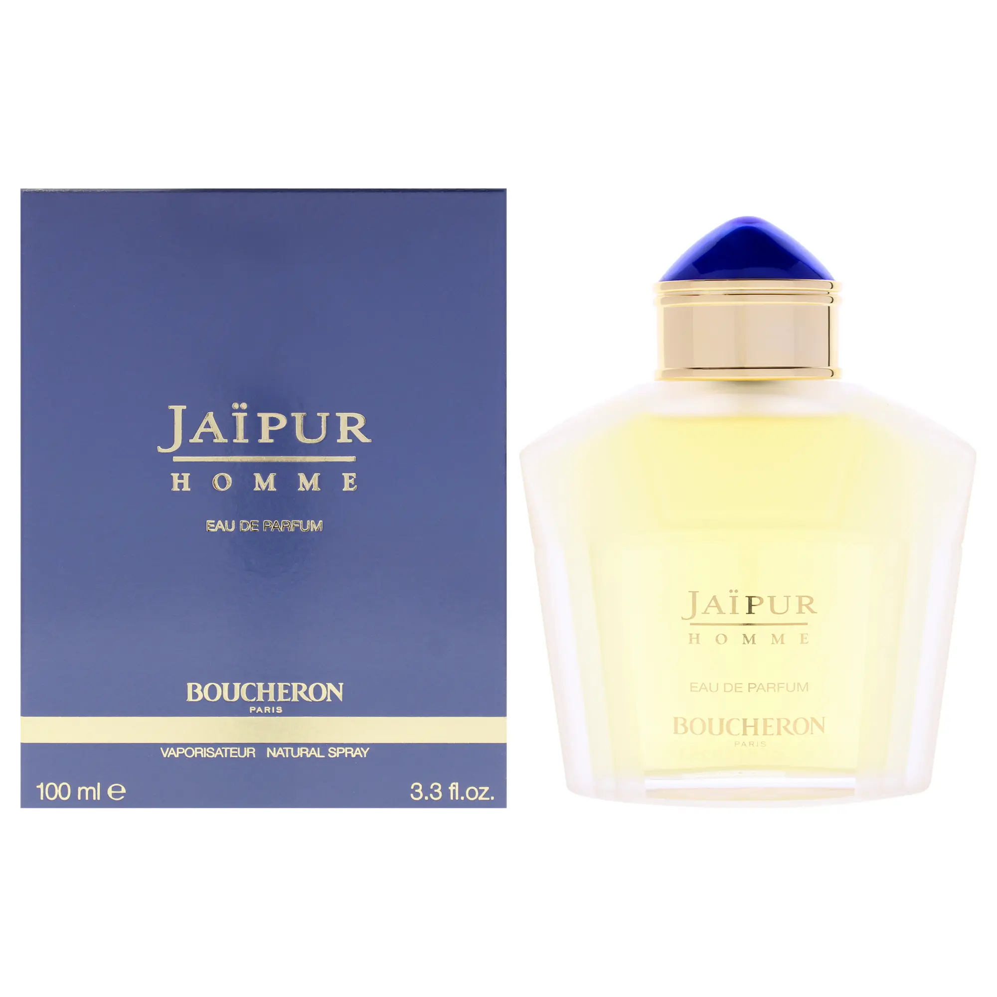 Boucheron Jaipur Homme EDP Spray for Men - 3.3 oz (100ml) Regular Edition Spray Bottle, Single Item, No Extras
