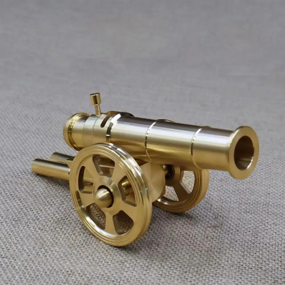 US 250th Anniversary Commemorative Mini Brass Cannon – Desktop Stress-Relief Toy, Interactive Sound Toy, Solid Brass Cannon Model, Mini Cannon Statue, Military Model Collectible