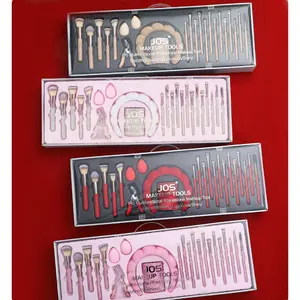 JOS new product: 23-piece set of diamond-embellished makeup brushes, diamond headband, eyelash curler, complete set of beauty tools, multi-color makeup brushes