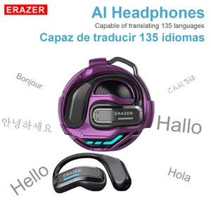 ERAZER X8 OWS Translation Wireless Bluetooth Earphones Support 135 Languages Real Time Bluetooth Translation Playing Music Phone Calls Headphones & Meeting Summary Earbuds