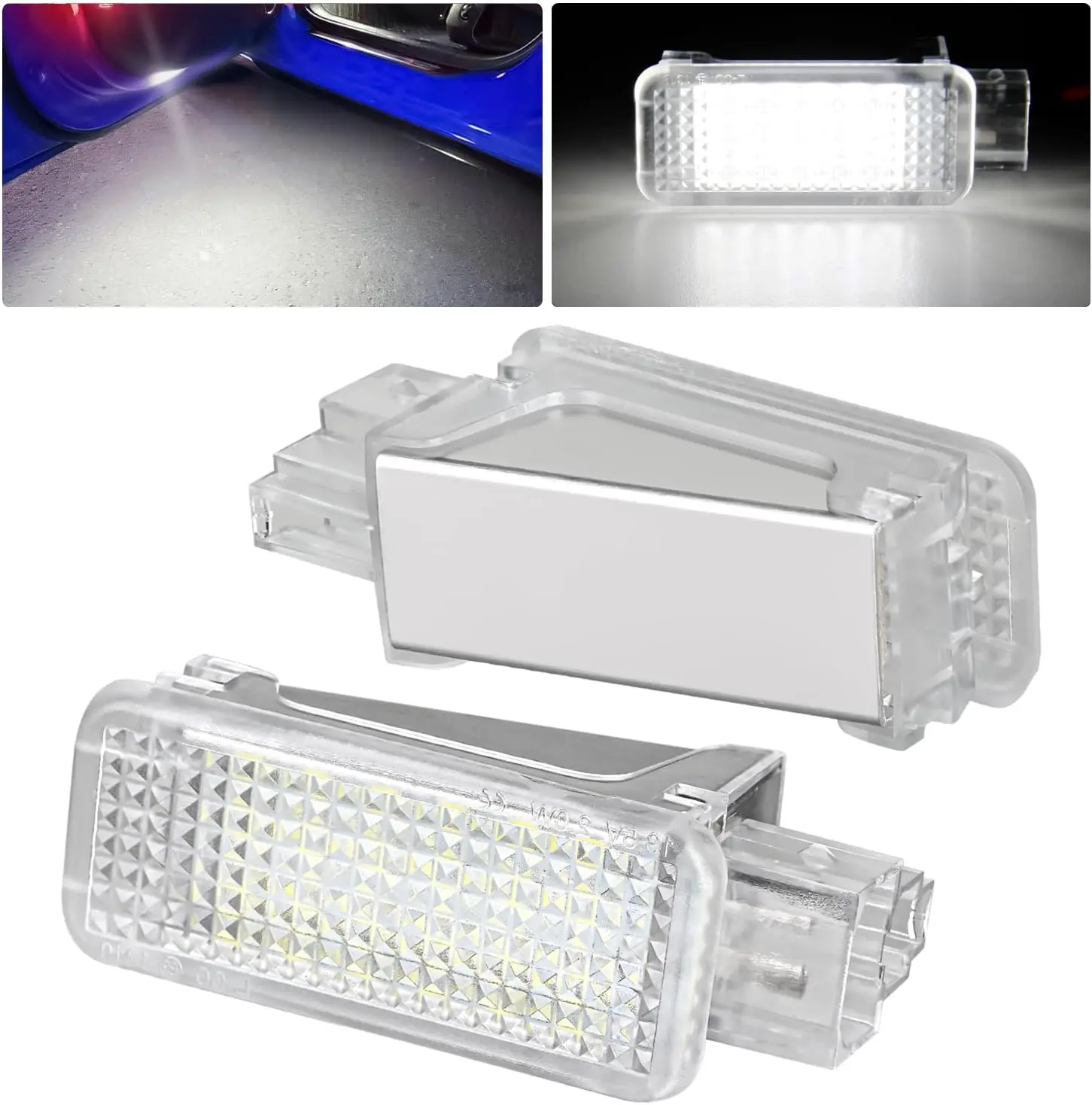 Nilight 2PCS LED Interior Door Panel Light Courtesy Working Lights White Beam Plug and Play Compatible with Audi A3 A4 A5 A6 A7 S3 S4 S5 S6 S7 Q5 Q7 TT OEM Replacement CANbus Error Free, Car Door Lights, Car Lighting Accessories