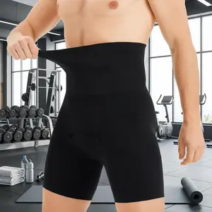Men's Tummy Control Compression Shorts - Slimming Body Shaper Underwear with Shaper Waist Trainer, Breathable Leg Boxer Briefs, Comfortable Slim Fit, Ideal for Workout, Everyday Wear