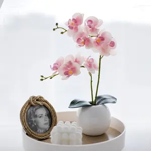 Colorful Orchid Artificial Flower Fake Plastic Flowers Decorative Flowers For Home Decoration