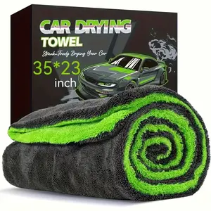 2026 Enhanced 1400 GSM Vehicle Drying Cloth - Car Wash Towel 35''X23'' Extra Large Highly Absorbent Twisted-Loop Drying Towels for Car Detailing, Streak-Free Microfiber Cleaning Towels for Cars/Trucks/Suvs Car Cleaning Supplies Car Detailing Products