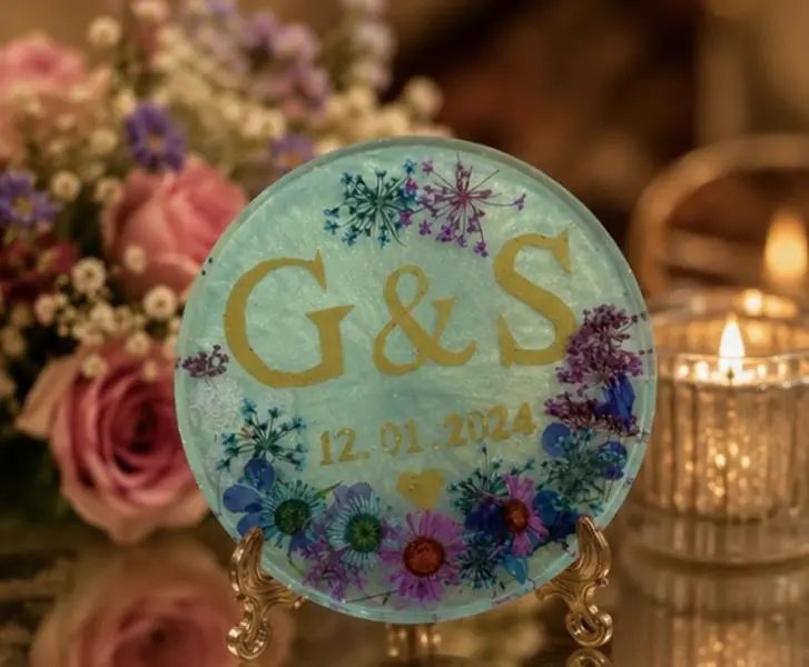 Custom Initial Keepsake Coasters