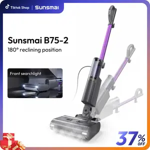 Sunsmai Self-Cleaning Steam Mop | Deep Sanitizing Steam Cleaner for Hardwood Floors & Tile | Mother's Day Gift Idea for Busy Mom with LED Headlights, Anti-Scaling Design