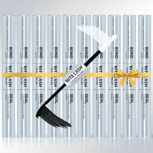 RITALASH 10 PCS Eyelash Bond&Seal Waterproof Eyelash Extension Eyelash Cluster Glue, 10ml 2-IN-1 Eyelash Cluster Glue DIY Eyelash Extension At Home Cosmetic