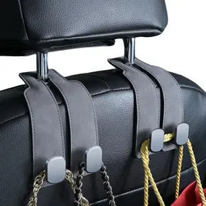 Car Headrest Seat Hook, Car Wallet and Bag Holder, Car Wallet Stand, Automotive Accessory, Durable Design, Easy Installation