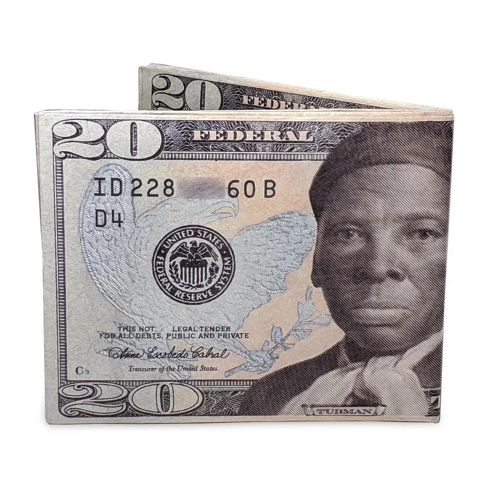 Tubman $20 Bill Mighty Wallet for Men & Women | Slim RFID-Blocking Bifold Wallet | Durable, Lightweight, Waterproof Card Holder