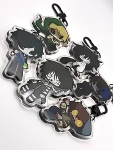 CREEPYPASTAS Acrylic Keychains, Unique Keychains for Personal Style, Cute Keychains for Bags and Keys, Durable, Lightweight and Perfect for Personal Style, Collecting and Gifting