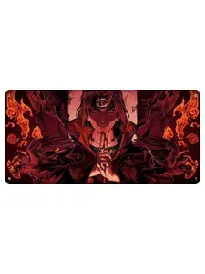 WeXAnime - Itachi Naruto Anime Mouse Pad Extended Gaming Desk Mat, Large Non-Slip Keyboard Mouse Pad, Waterproof Desk Mat for Office and Gaming, Stitched Edges, Smooth Surface, Custom Anime Desk Pad, 24x12 31x12 40x20 Inch