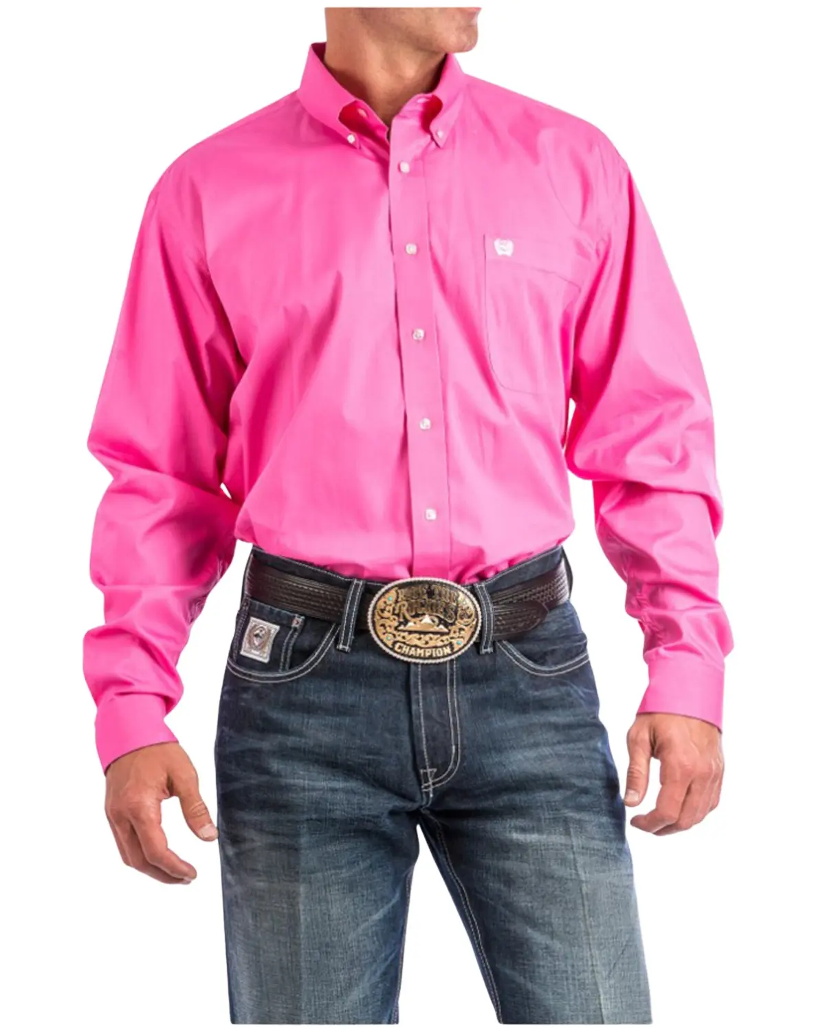 Cinch Men's Men'S Solid Long Sleeve Button-Down Western Shirt - Mtw1103320