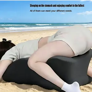 Outdoor 27° Angle Memory Foam Wedge Pillow Portable Leg Support Cushion For Camping Hiking Travel Rest