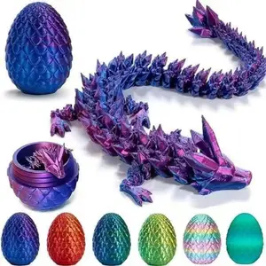 3D Dragon & Egg Design Decoration Set, DIY Laser Engraved Dragon Toy Kit, Holiday Party Decor, Men Gift, Home Room Ornament, Decorative