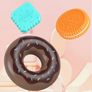 Magnetic fingertip slider (set of 1), magnetic decompression toy block EDC push card, EDC Fidget Slider, creative and novel magnetic decompression biscuit donut push card, fingertip slider decompression toy