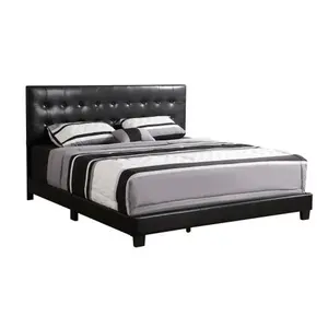 Bellemave  Stylish Contemporary Black Full Bed .It's not just a 'bed', but the finishing touch to the bedroom's appearance