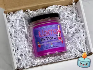 Llama Extract Candle | Hand Poured Vegan Wax Blend Candle | 9 oz, 4 oz, 2 oz Snap Bar