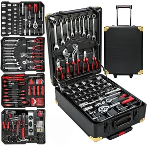 899PCS Large Capacity Metal Hand Toolbox, The Ultimate Home Repair Master Set - Comprehensive Toolbox, With 4 Drawers, General Household Toolkit, Simple And Durable, Auto Repair Repair Tools, No Assembly Required