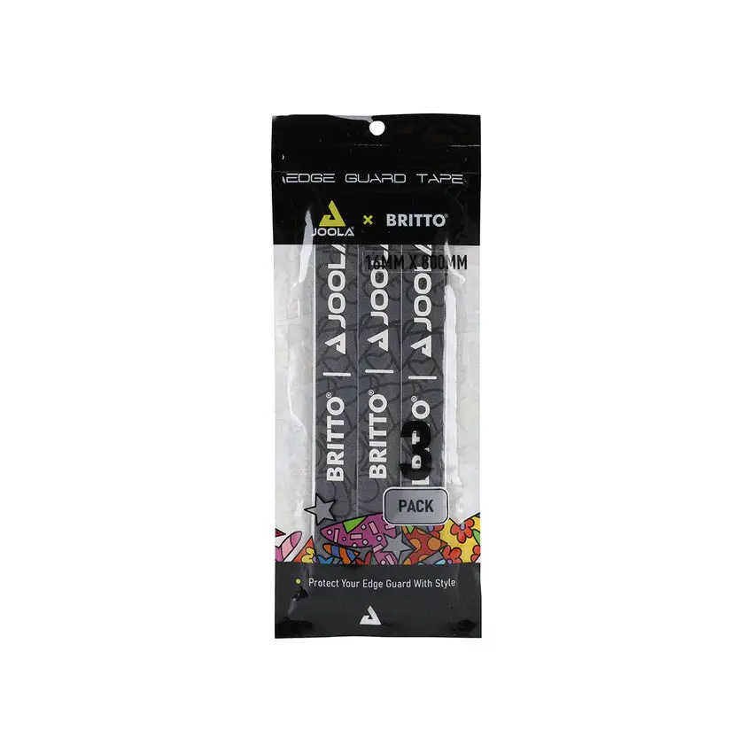 JOOLA Britto Pickleball Edge Guard Sport Tape, Artistic Design Protector for Scuffs and Scratches, Easy to Apply on All Paddle Shapes