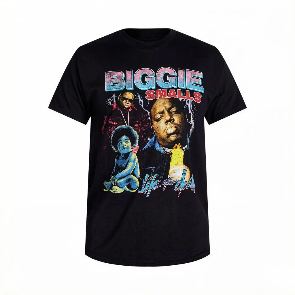 Biggie Men's Collage Graphic Tee with Short Sleeves, Sizes S-5XL