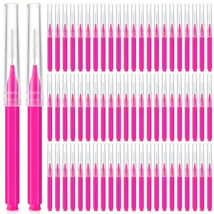 100Pcs Interdental Brush Toothpick Dental Tooth Flossing Head Oral Dental Hygiene Flosser Cleaners Tooth Cleaning Tool Floss Picks