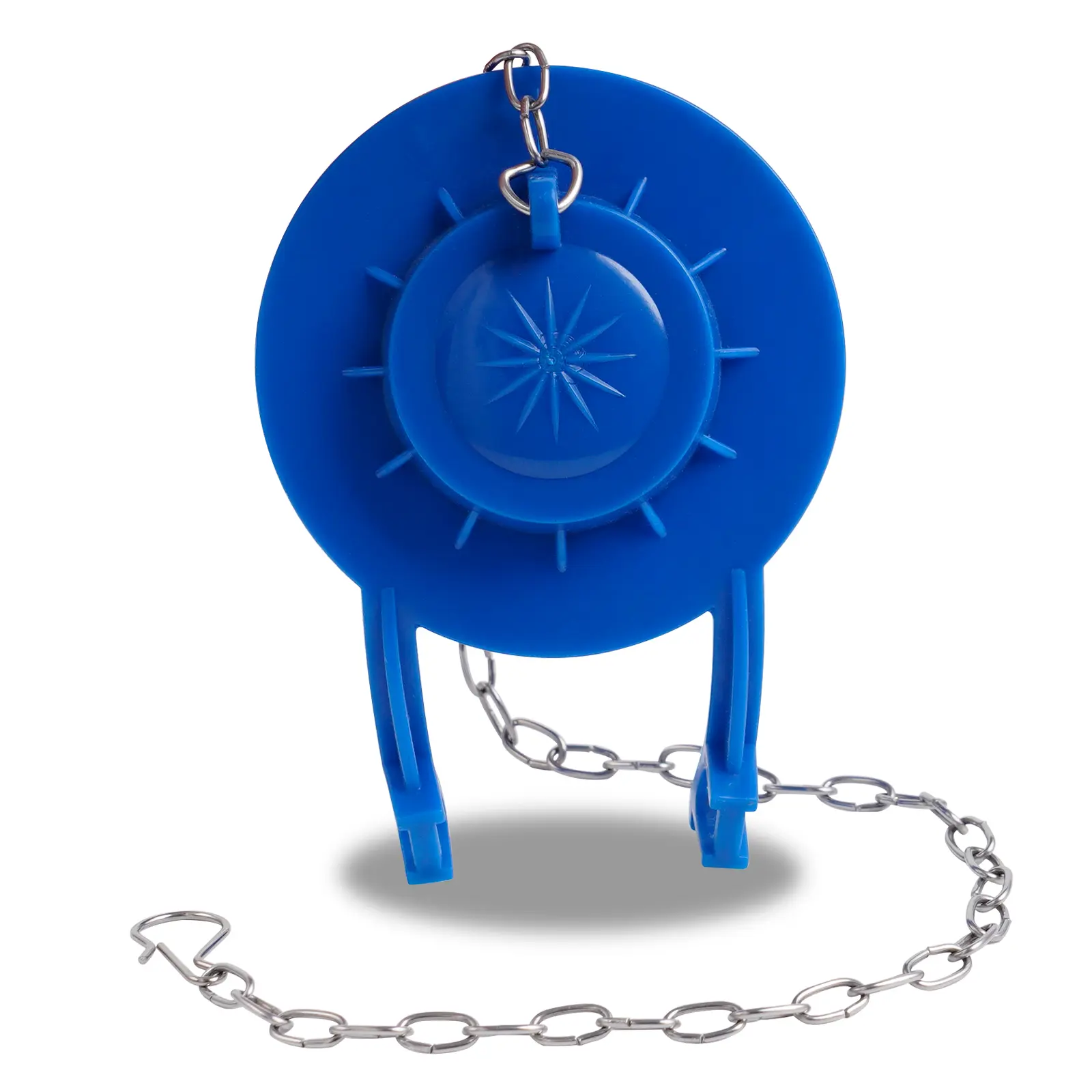 Hibbent Universal 2 Inch Toilet Flapper Compatible with American Standard, Kohler, TOTO, Gerber Toilets Tank, Water Conserving Toilet Flapper Replacement with Stainless Steel Chain, Blue