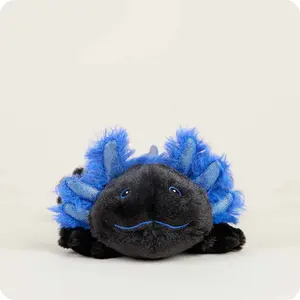 Warmies Black Axolotl Junior Plush Toy - Fully Microwavable, Scented with French Lavender, Soft & Cozy for All Ages, 11.5"x5.5"x3.5"