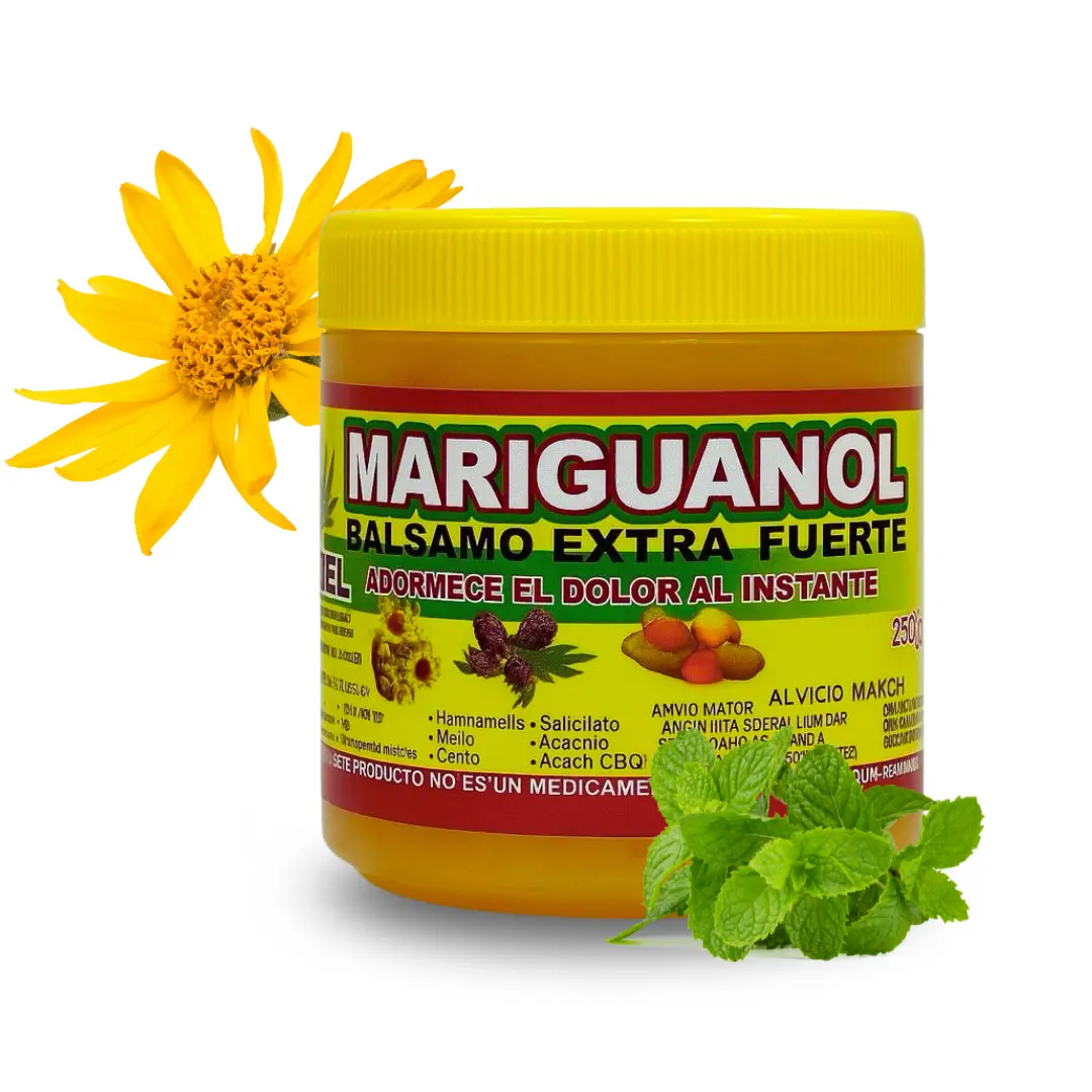 Mariguanol Extra Strength Balm 125g Fast Acting Muscle Joint Relief Uso Externo for Pain Relief Uso Externo para Dolor with arnica cream