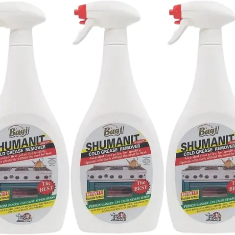 Bagi Shumanit Kosher Passover Fast-Acting Lemon Liquid Cold Grease Remover, 25.4fl oz All-Purpose Professional Kitchen Stove Oven & BBQ Grill Cleaner - Fast-Acting Formula, Apply-Wait-Wipe Effortless Cleanup