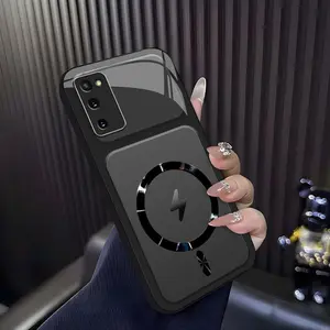 Lightning Bolt Design Gloss MagSafe Compatible Shockproof Protective Cover with Precision Magnet Ring for [Galaxy S20 5g] 952