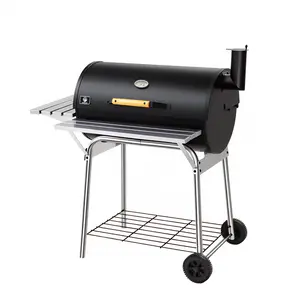 Charcoal Grill-Barrel Smoker, Large Party Size for 8+ People, Ideal for Family Gatherings (Sports & Outdoor Camp Kitchen Grill Stove)