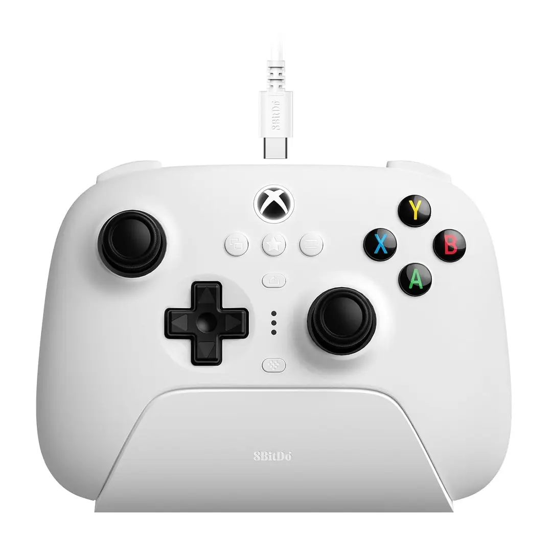 8BitDo Ultimate 3-Mode Controller, Hall Effect Joysticks, Pro Back Buttons, Wired Only for Xbox Series X|S & Xbox One, Compatibility with Apple, Windows & Android, Officially Licensed (White)