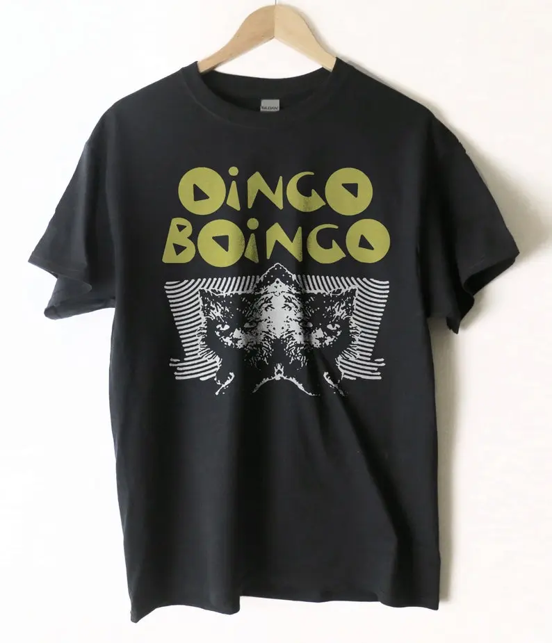Oingo Boingo T shirt screen print short sleeve shirt cotton