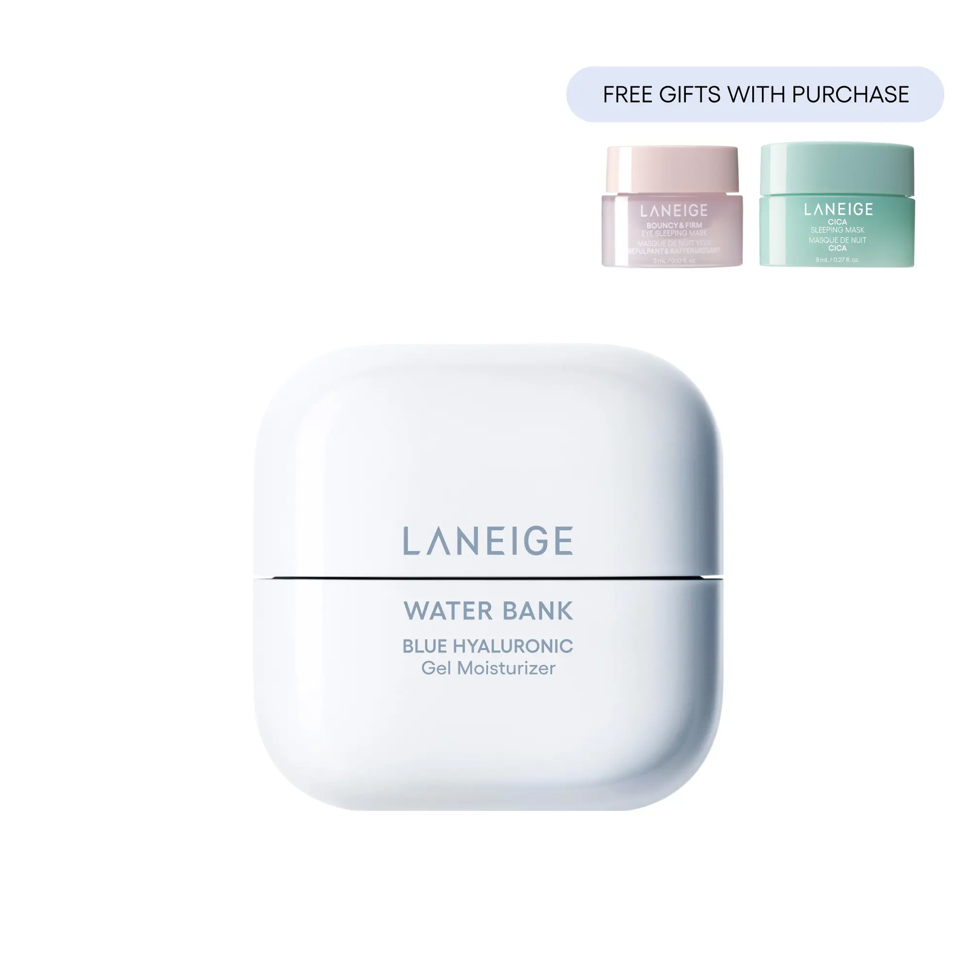 Laneige Water Bank Blue Hyaluronic Gel Moisturizer, Hydrating & Soothing Face Gel, Korean Skincare, Infused with Mint Extract