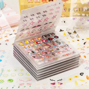 Cute Cartoon Sticker Book, 24pcs/set Colorful Self Adhesive Decorative Sticker, DIY Decals for Water Bottle, Laptop, Phone Case, Scrapbooking, Journal Making